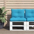 Stoelkussens van oxford stof voor een frisse uitstraling met holle vezel - Blauw / 2 - Stoelkussens