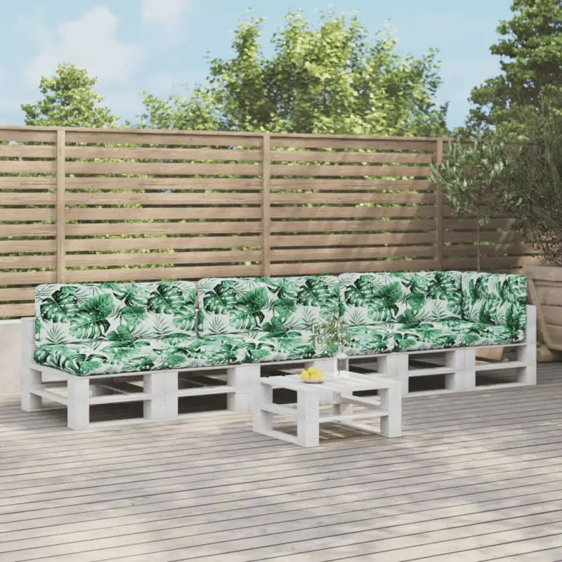 Stoelkussens voor een frisse uitstraling en behoud van oorspronkelijke vorm - Bladpatroon / 7 - Stoelkussens