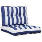 Stoelkussens voor een frisse uitstraling en behouden oorspronkelijke vorm - Blauw en wit / 60 x 60 x 12 cm / 1