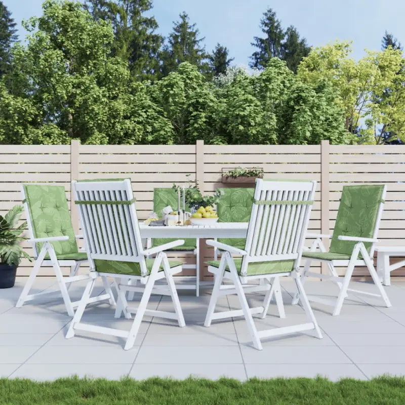 Stoelkussens voor een frisse uitstraling en behouden oorspronkelijke vorm - Bladontwerp / 120 x 50 x 3 cm / 6