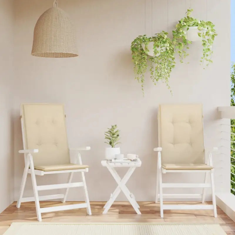 Stoelkussens voor een frisse uitstraling en behouden oorspronkelijke vorm - Beige / 120 x 50 x 3 cm / 2 - Stoelkussens