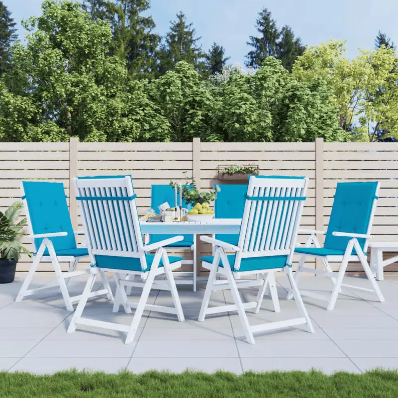 Stoelkussens voor een frisse uitstraling en behouden oorspronkelijke vorm - Blauw / 120 x 50 x 3 cm / 6 - Stoelkussens