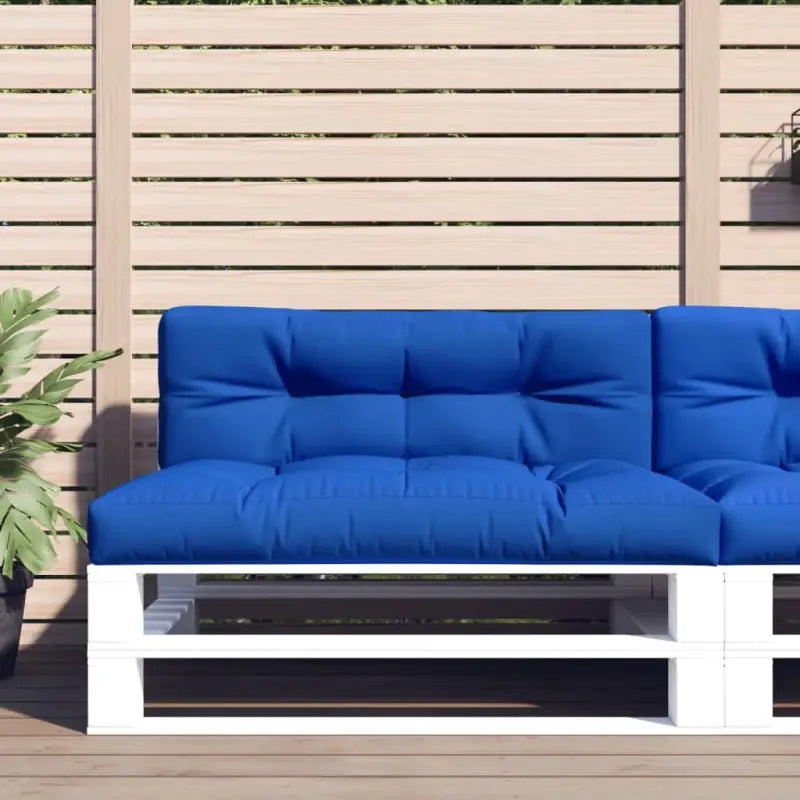 Stoelkussens voor een frisse uitstraling en behouden oorspronkelijke vorm - koningsblauw / 120 x 80 x 12 cm / 1