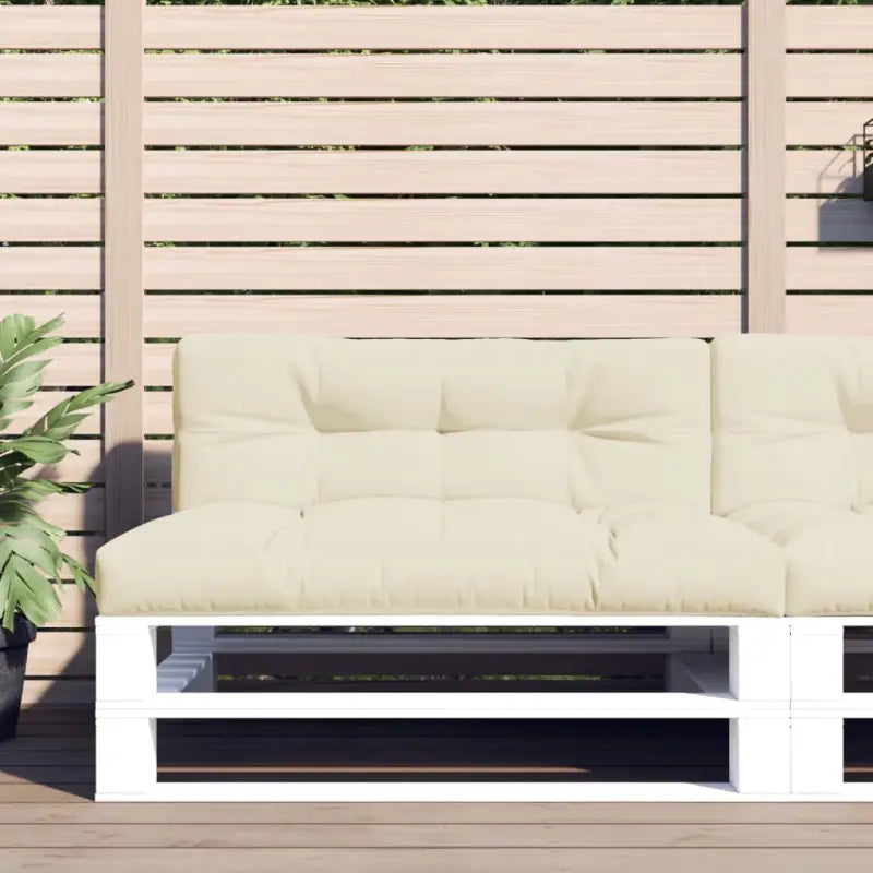 Stoelkussens voor een frisse uitstraling en behouden oorspronkelijke vorm - Crème / 120 x 80 x 12 cm / 1 - Stoelkussens