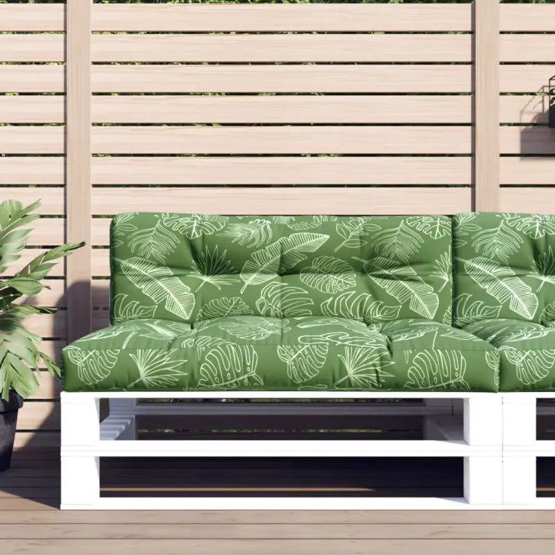 Stoelkussens voor een frisse uitstraling en behouden oorspronkelijke vorm - Bladontwerp / 120 x 80 x 12 cm / 1