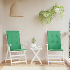 Stoelkussens voor een frisse uitstraling en behouden oorspronkelijke vorm - Groen / 120 x 50 x 3 cm / 2 - Stoelkussens