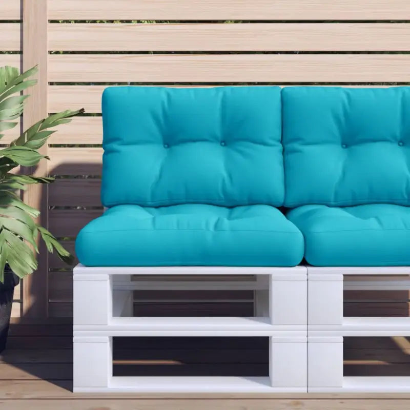 Stoelkussens voor een frisse uitstraling en behouden oorspronkelijke vorm - Turquoise / 60 x 60 x 12 cm / 1