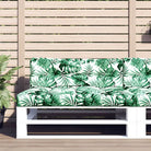Stoelkussens voor een frisse uitstraling en behouden oorspronkelijke vorm - Bladpatroon / 120 x 80 x 12 cm / 1