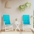Stoelkussens voor een frisse uitstraling en behouden oorspronkelijke vorm - Turquoise / 120 x 50 x 3 cm / 2