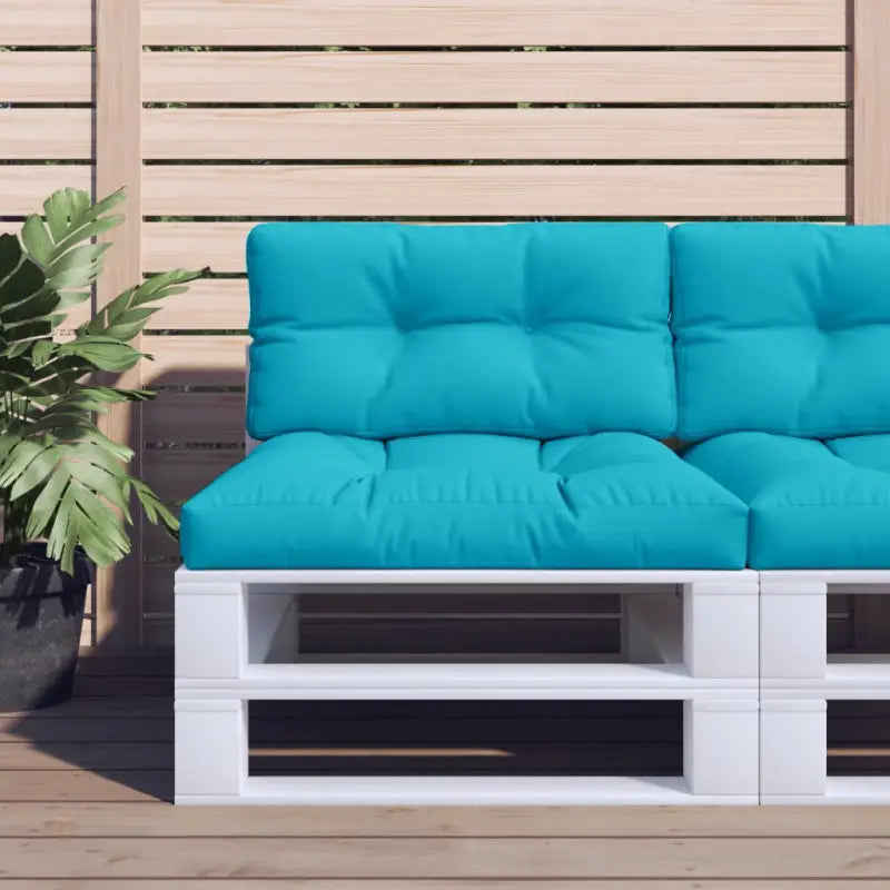 Stoelkussens voor een frisse uitstraling en behouden oorspronkelijke vorm - Turquoise / 80 x 80 x 12 cm / 1