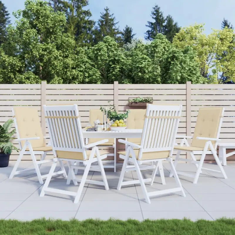 Stoelkussens voor een frisse uitstraling en behouden oorspronkelijke vorm - Beige / 120 x 50 x 3 cm / 6 - Stoelkussens