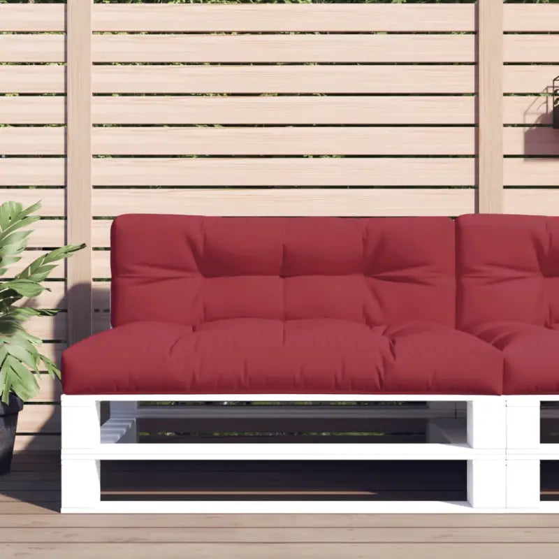 Stoelkussens voor een frisse uitstraling en behouden oorspronkelijke vorm - Wijnrood / 120 x 80 x 12 cm / 1