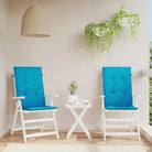 Stoelkussens voor een frisse uitstraling en behouden oorspronkelijke vorm - Blauw / 120 x 50 x 3 cm / 2 - Stoelkussens