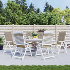 Stoelkussens voor een frisse uitstraling en behouden oorspronkelijke vorm - Taupe / 120 x 50 x 3 cm / 6 - Stoelkussens