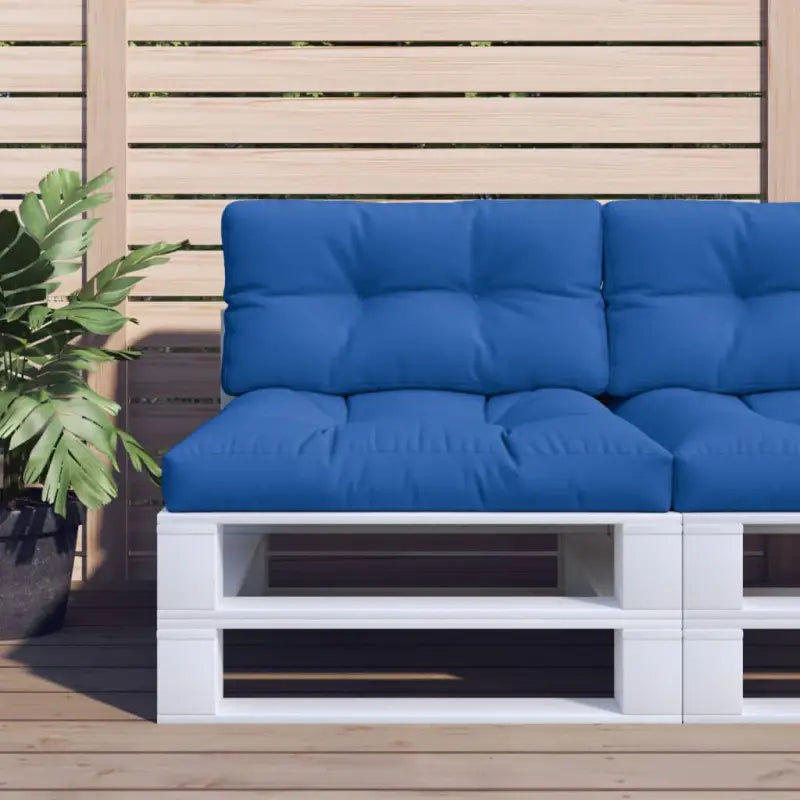 Stoelkussens voor een frisse uitstraling en behouden oorspronkelijke vorm - koningsblauw / 80 x 80 x 12 cm / 1