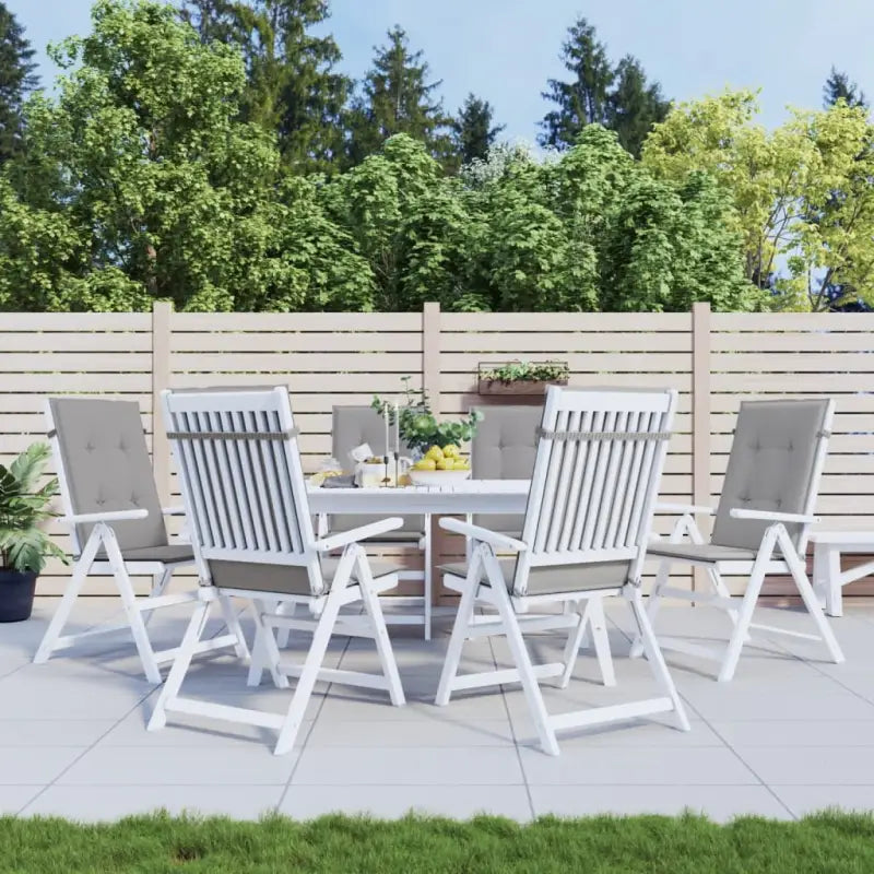 Stoelkussens voor een frisse uitstraling en behouden oorspronkelijke vorm - Grijs / 120 x 50 x 3 cm / 6 - Stoelkussens