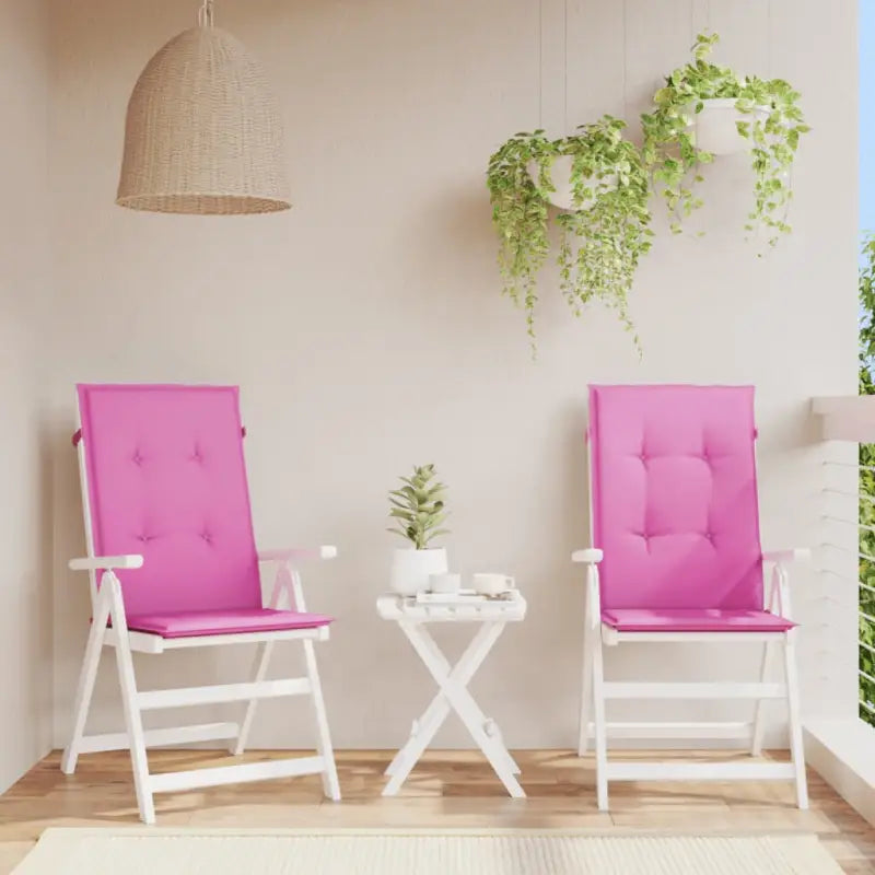 Stoelkussens voor een frisse uitstraling en behouden oorspronkelijke vorm - Roze / 120 x 50 x 3 cm / 2 - Stoelkussens