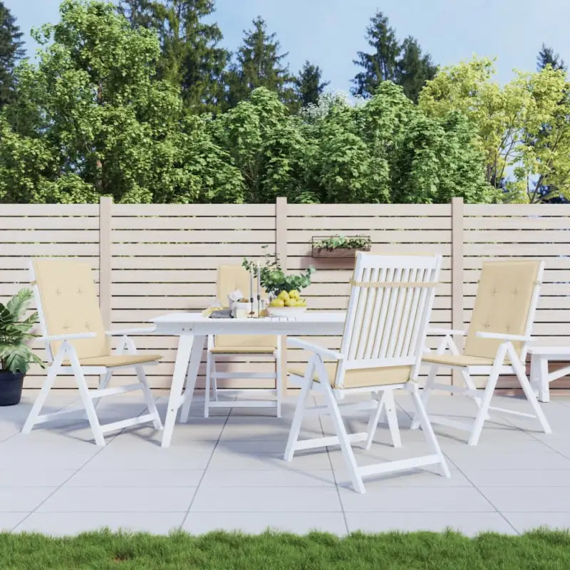 Stoelkussens voor een frisse uitstraling en behouden oorspronkelijke vorm - Beige / 120 x 50 x 3 cm / 4 - Stoelkussens