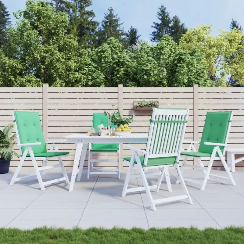 Stoelkussens voor een frisse uitstraling en behouden oorspronkelijke vorm - Groen / 120 x 50 x 3 cm / 4 - Stoelkussens