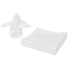 Stoffen servetten levering bevat voor mooie tafeldecoraties - Wit / 50 x 50 cm / 10 - Stoffen servetten