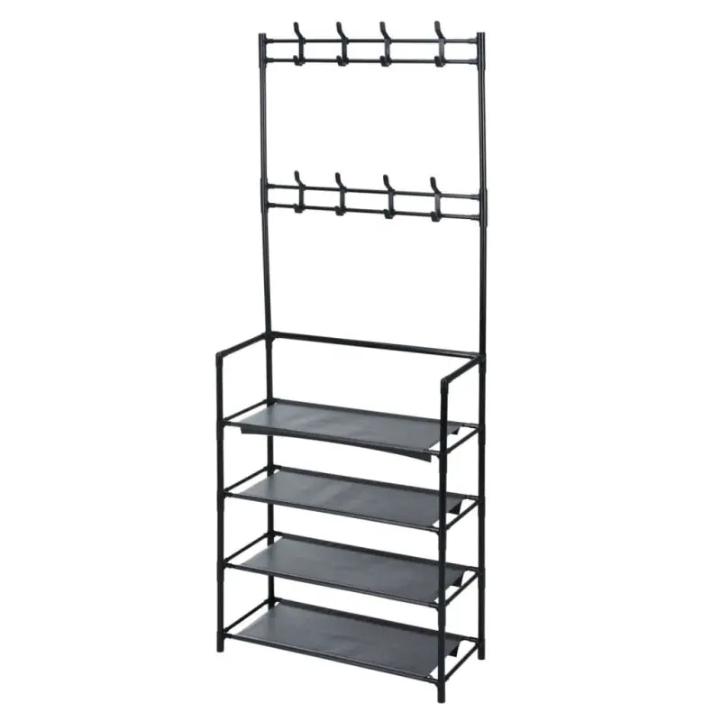 Storage Solutions Kledingrek Met 4 Schappen 60X26X155 Cm