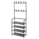 Storage Solutions Kledingrek Met 4 Schappen 60X26X155 Cm