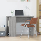 Strak en modern bureau met schappen van bewerkt hout - Grijs sonoma - Bureaus