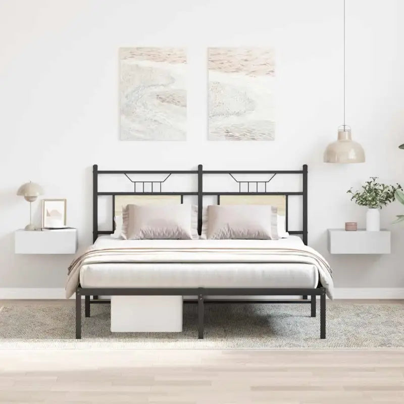 Strak nachtkastje van bewerkt hout met levering bevat - Hoogglans wit / 2 - Nachtkastjes