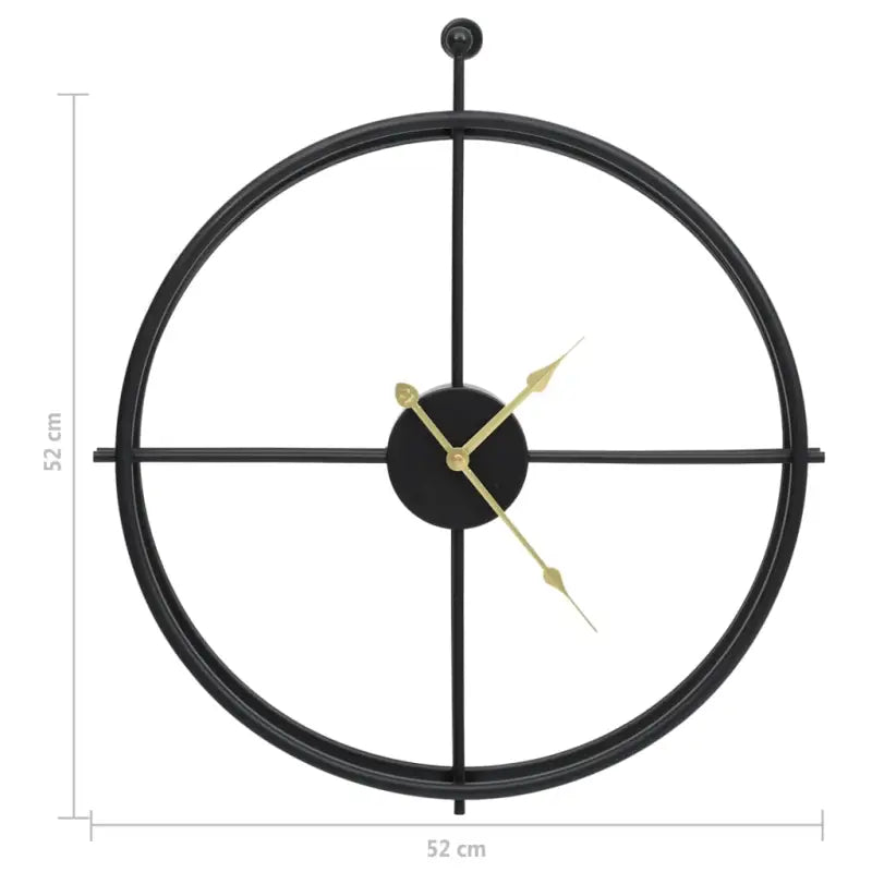Strakke ijzeren wandklok met elegante en delicate uitstraling - Wandklokken