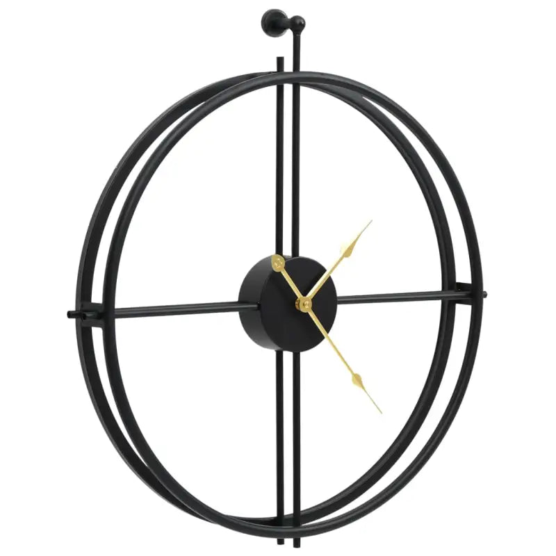 Strakke ijzeren wandklok met elegante en delicate uitstraling - Wandklokken