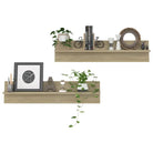 Strakke wandplanken van bewerkt hout voor moderne woonkamers - Sonoma eiken / 2 / 1 - Wandplanken