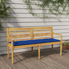 Teakhouten Tuinbank met fijn geschuurd oppervlak voor rustieke charme - Blauw / 150 cm / 1 - Tuinbanken