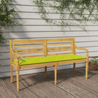 Teakhouten Tuinbank met fijn geschuurd oppervlak voor rustieke charme - Heldergroen / 150 cm / 1 - Tuinbanken