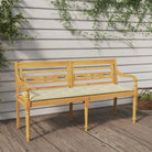 Teakhouten Tuinbank met fijn geschuurd oppervlak voor rustieke charme - Crème / 150 cm / 1 - Tuinbanken