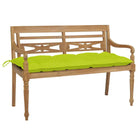 Teakhouten Tuinbank met fijn geschuurd oppervlak voor rustieke charme - Heldergroen / 120 cm / 1 - Tuinbanken