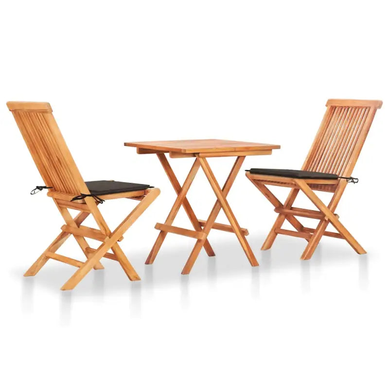 Teakhouten tuinset met fijn geschuurd hout en afmetingen opties - Taupe - Tuinsets