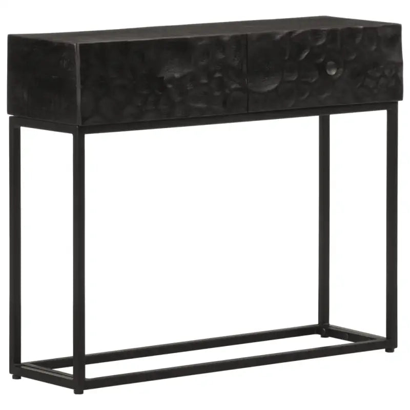 Televiziekast van massief mangohout met trendy en stevige design - 90 x 30 x 76 cm / 1 / Met 2 lades - Opbergkasten &