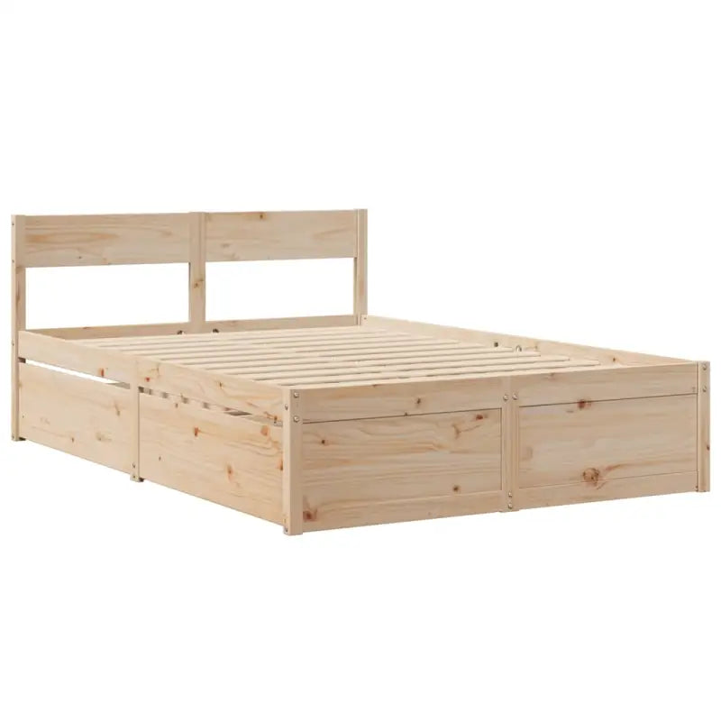 Tijdloos bedframe van massief grenenhout voor je slaapkamer - Bedden & bedframes