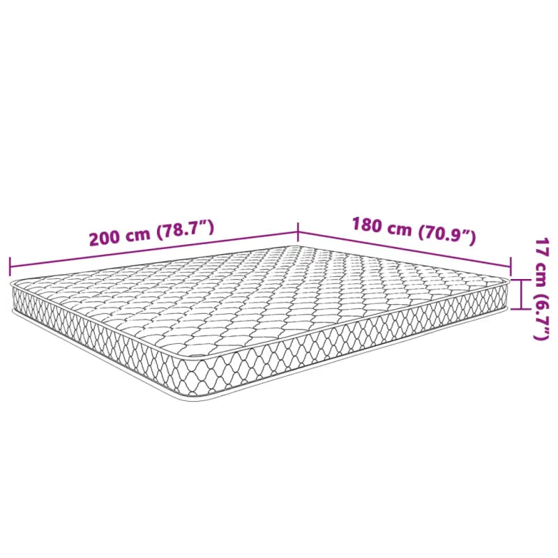 Traagschuim matras voor een comfortabele slaapervaring van 17 cmdik - 160 x 200 cm / 1 - Matrassen