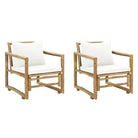 Traditionele Bamboe Tuinstoelen voor Buitenplezier - Crème / 2 - Tuinstoelen