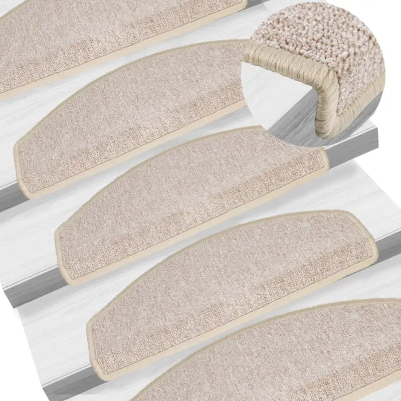 Trapmatten levering bevat voor veilige en stijlvolle trappen - Taupe / 65 x 24 x 4 cm / 10 - Trapmatten