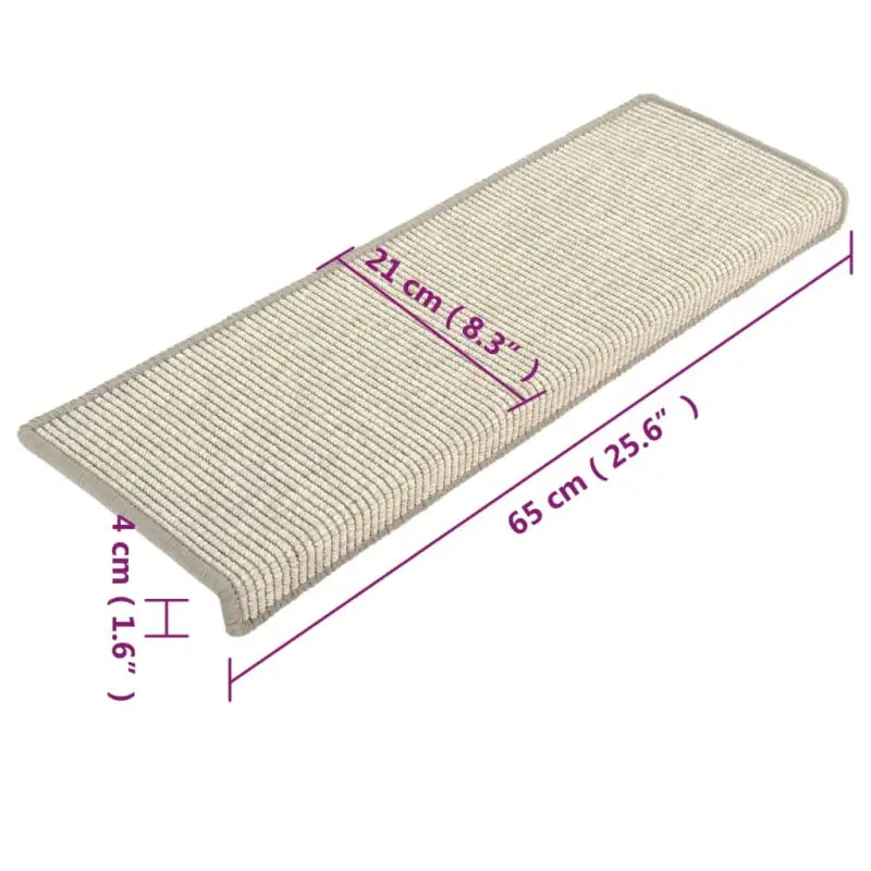 Trapmatten met antisliplaag voor een veilige en beschermde trap - Zilver / 15 - Trapmatten