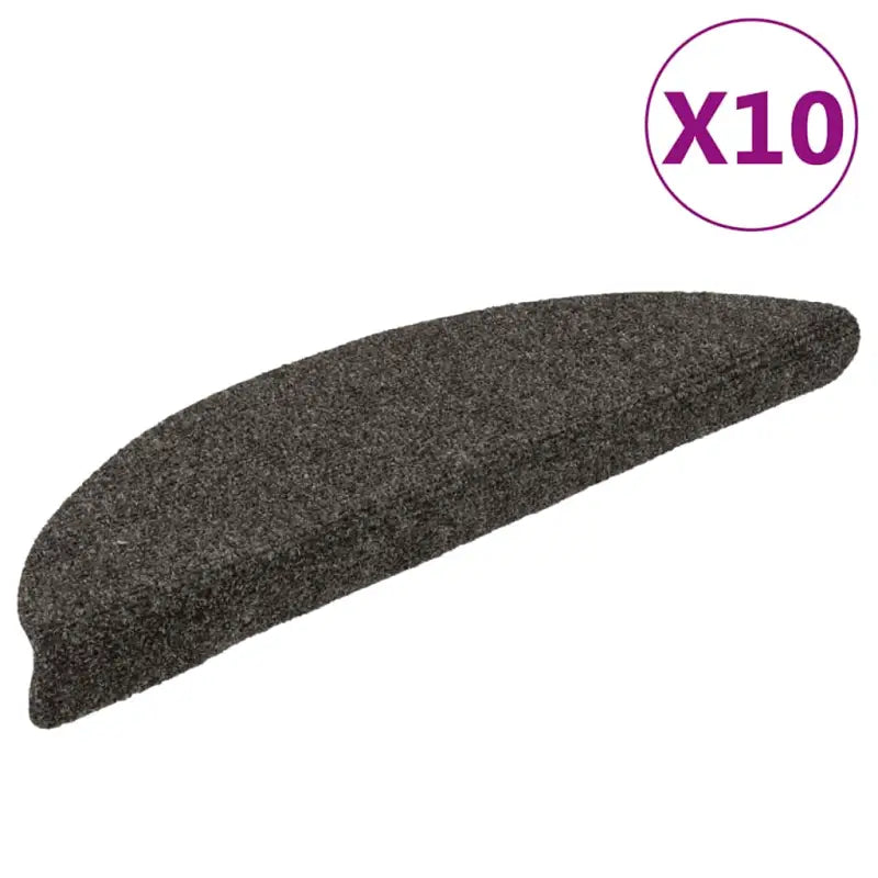 Trapmatten met genaaldvilte stof voor veiligheid en bescherming levering bevat - Antraciet / 56 x 17 x 3 cm / 10