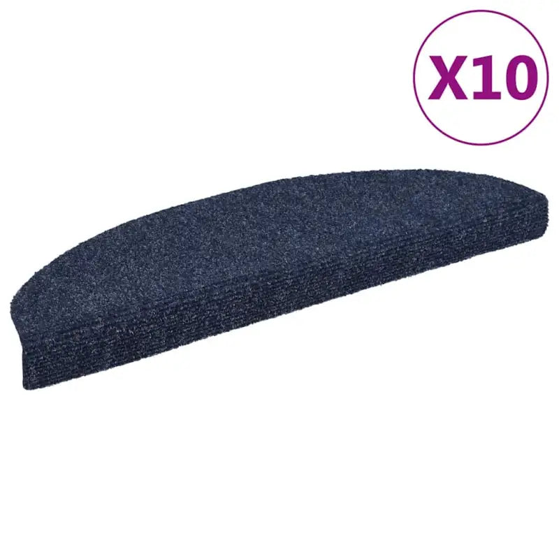 Trapmatten met genaaldvilte stof voor veiligheid en bescherming levering bevat - Blauw / 65 x 21 x 4 cm / 10