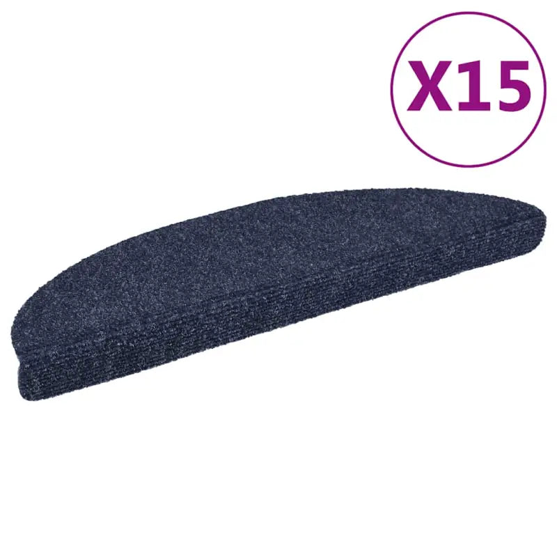 Trapmatten met genaaldvilte stof voor veiligheid en bescherming levering bevat - Blauw / 56 x 17 x 3 cm / 15
