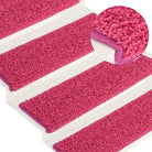 Trapmatten met levering bevat voor veiligheid en bescherming van je trap - Roze / 65 x 21 x 4 cm / 15 - Trapmatten