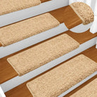 Trapmatten met levering bevat voor veiligheid en bescherming van je trap - Bruin / 65 x 21 x 4 cm / 15 - Trapmatten