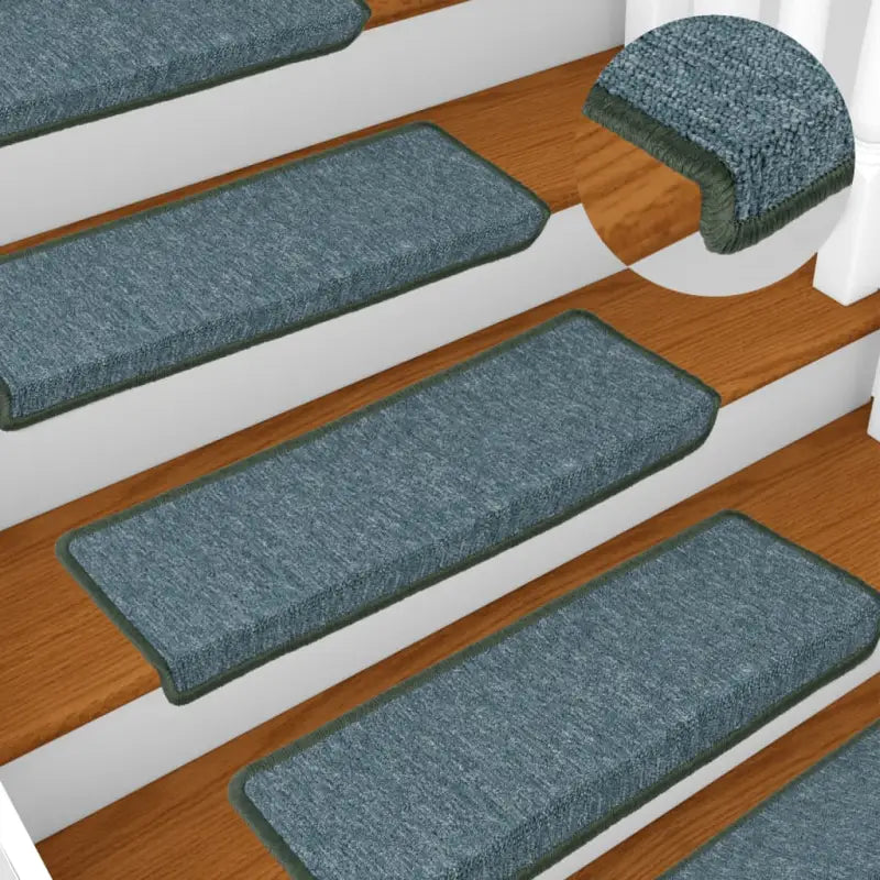 Trapmatten voor veiligheid en bescherming op de trap - Groen / 65 x 21 x 4 cm / 15 - Trapmatten