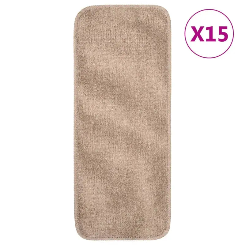 Trapmatten voor veiligheid en bescherming van je trap - Beige / 60 x 25 cm / 15 - Trapmatten
