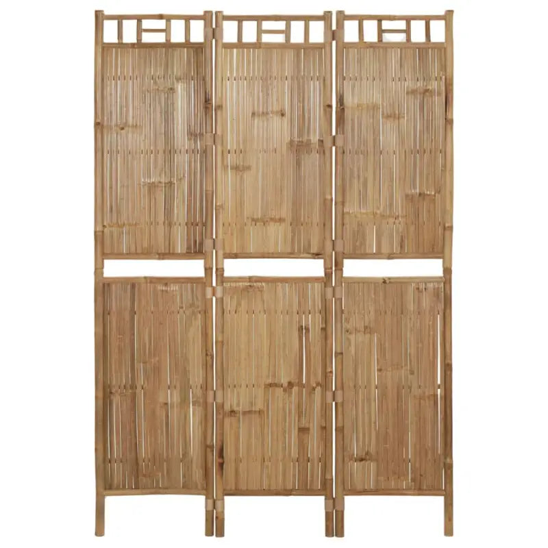 Trendy bamboe kamerscherm met vier panelen voor decoratie of scheiding - 120 x 180 cm - Kamerschermen